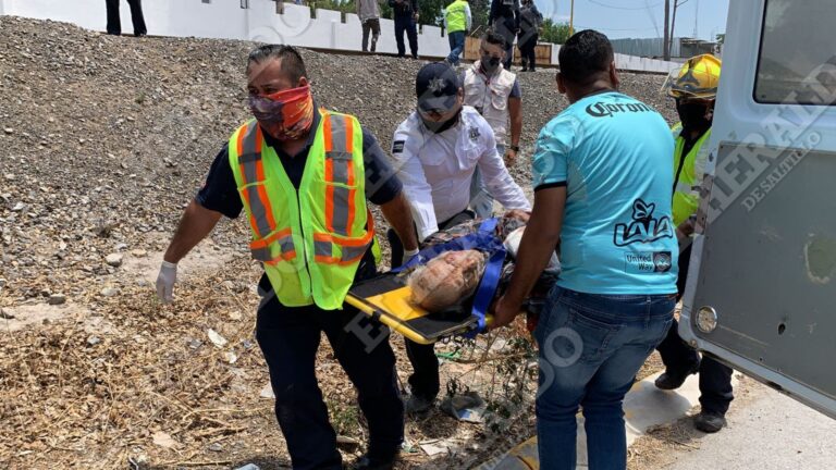 Muere anciano destrozado por el tren