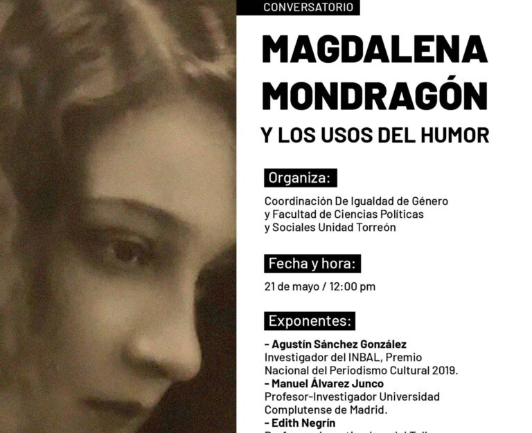 Conversarán sobre “Magdalena Mondragón y los Usos del Humor” en la UA de C