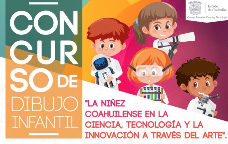 Invitan a la comunidad infantil a ser parte del concurso “La Niñez Coahuilense en la Ciencia, la Tecnología y la Innovación a través del Arte”