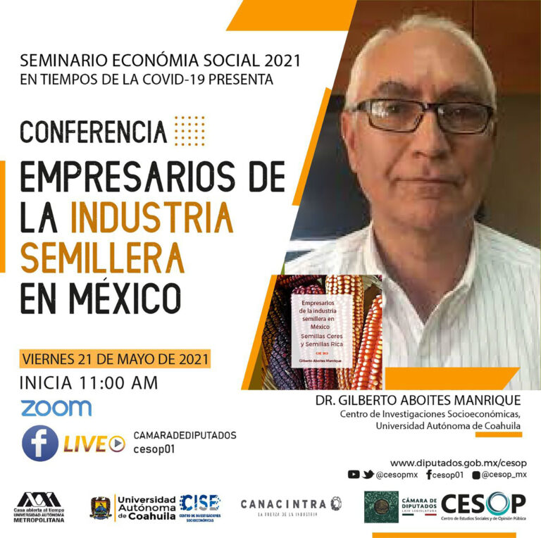 Invita CISE de la UA de C a la presentación del libro “Empresarios de la Industria Semillera en México”