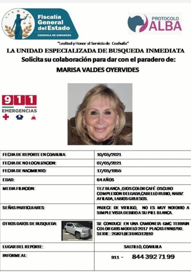 Localizan sin vida a mujer que se encontraba desaparecida