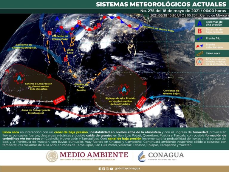 Mantiene Coahuila vigilancia por potencial de tormentas severas sobre la frontera norte