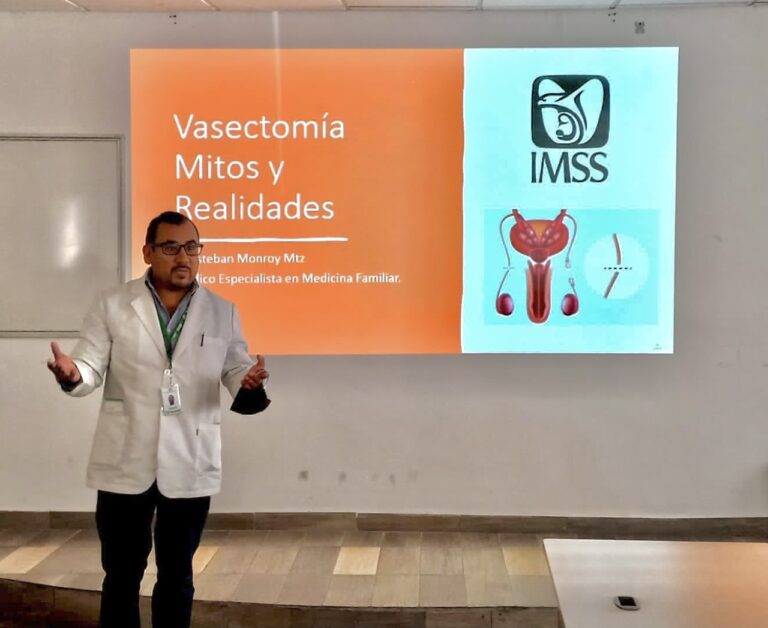 IMSS en Ramos Arizpe celebra a papá con pláticas sobre concientizar acerca del cáncer en el hombre 