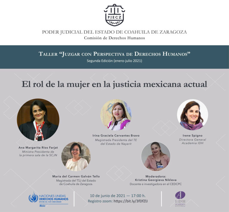 Invita AIDH al seminario «El rol de la mujer en la justicia mexicana actual»