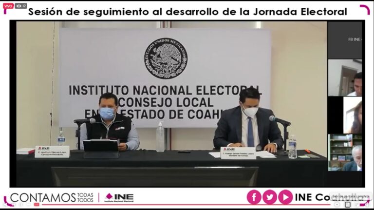 Declara INE apertura de jornada electoral en Coahuila