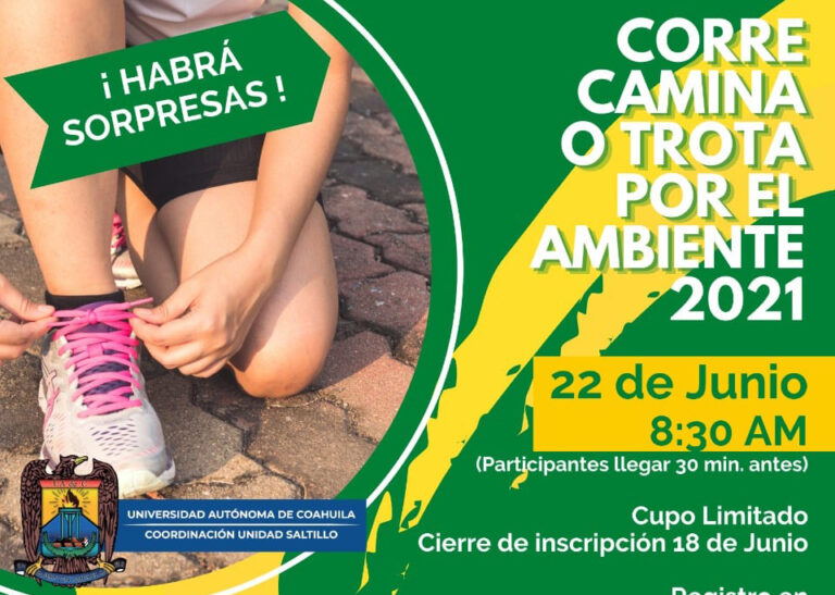 Invita la CUS de la UA de C a “Corre, Camina o Trota por el Ambiente 2021”