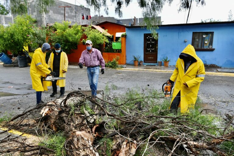 Protección Civil en Ramos atiende reportes por intensas lluvias 