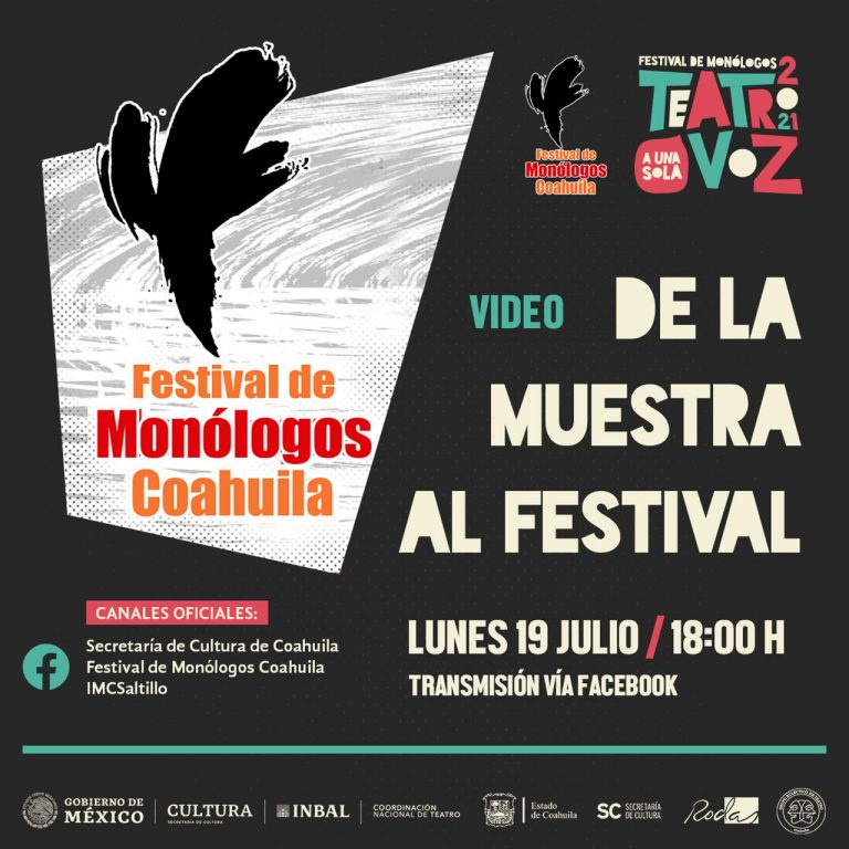 Llega el XXV Festival de Monólogos Coahuila