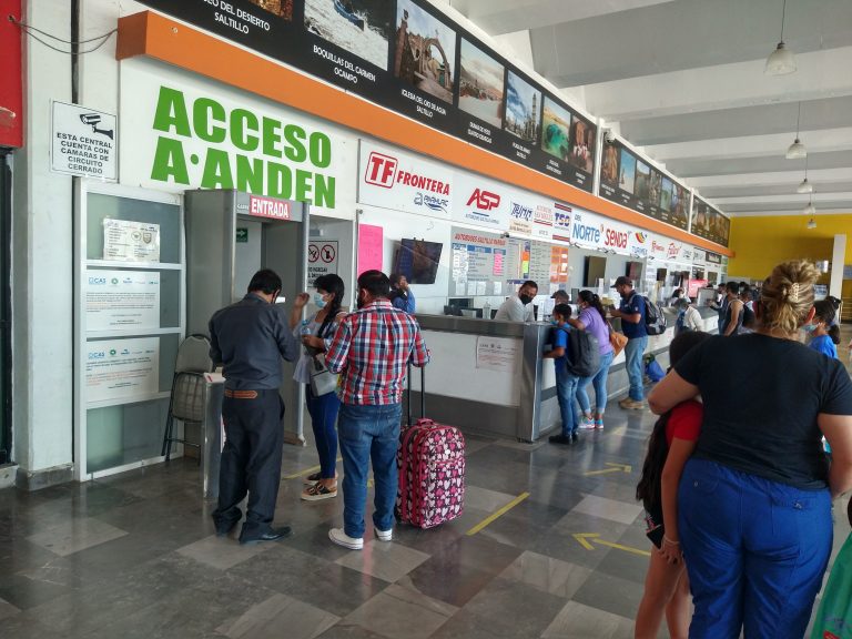 Piden usuarios de la Central instalación de filtro sanitario, ante llegada de visitantes