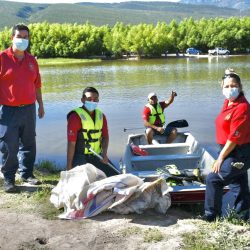 Trabajan en equipo para mantener limpia la presa Palo Blanco  