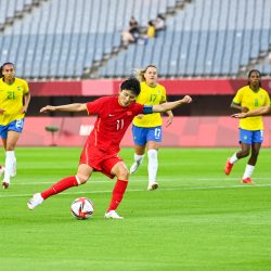 JAPON-MIYAGI-JUEGOS OLIMPICOS-FUTBOL-FEMENIL-CHINA VS BRASIL