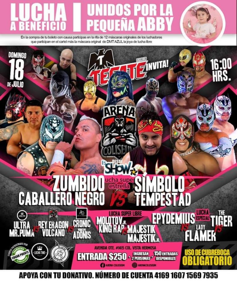 Invitan a función de lucha libre con causa en Saltillo