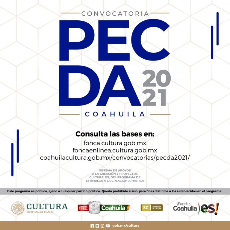 Invita Cultura Coahuila a la charla: elaboración de proyectos para el PECDA