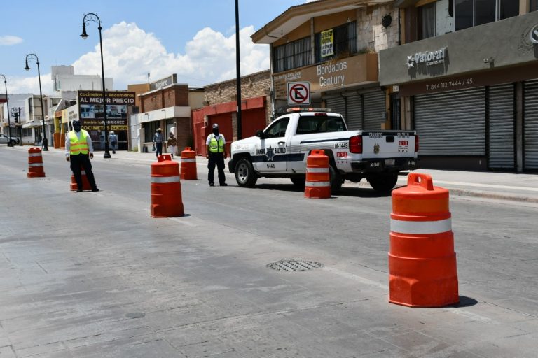 Vigila policía de Saltillo cumplimiento de medidas sanitarias 