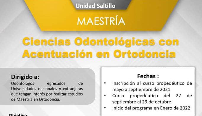 Especialízate con la Maestría en Ciencias Odontológicas con Actuación en Ortodoncia que oferta la Facultad de Odontología