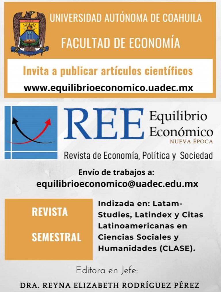 Invita Facultad de Economía a colaborar en la revista “Equilibrio Económico”