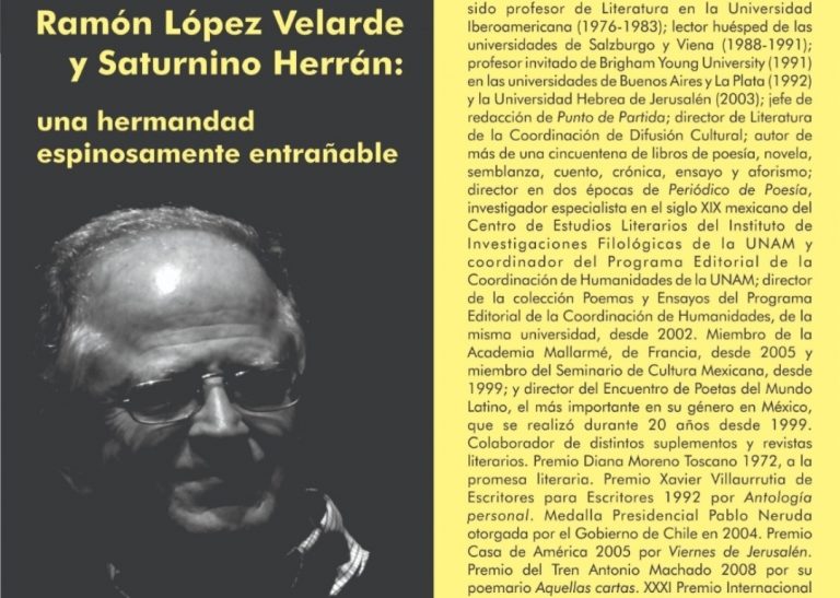 No te pierdas la conferencia sobre Ramón López Velarde y Saturnino Herrán en la UA de C