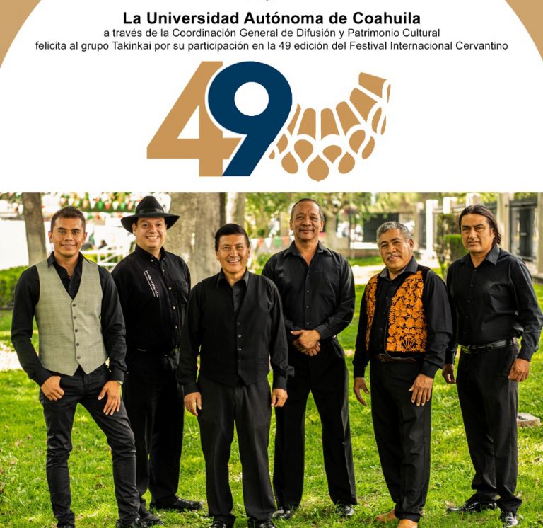 Participará Grupo Takinkai de la UA de C en la Edición 49 del Festival Internacional Cervantino