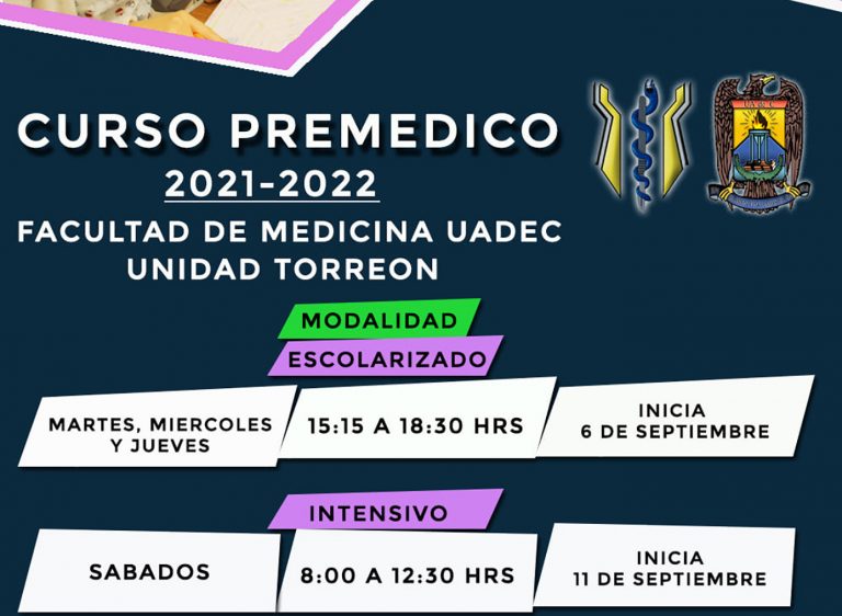 Prepárate con el Curso Premédico que ofrece la Facultad de Medicina UA de C Unidad Torreón