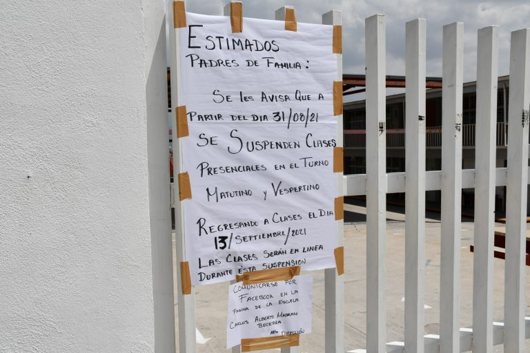 Suspenden clases presenciales en escuela de Ramos, por caso positivo de Covid-19