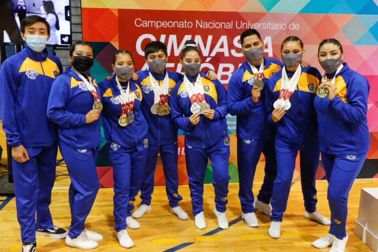 Estudiantes de la UA de C ganan seis medallas en el Campeonato Nacional Universitario de Gimnasia Aeróbica 2021