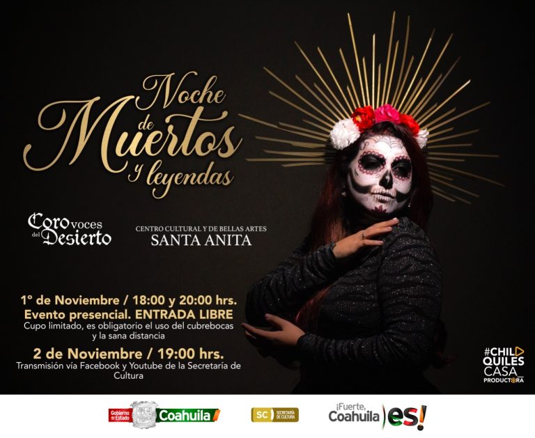 Invita Cultura Coahuila a disfrutar de las actividades del Día de Muertos