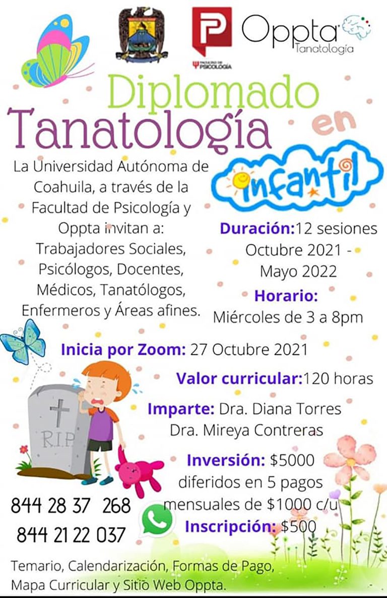 Invita UA de C a cursar el diplomado en Tanatología Infantil