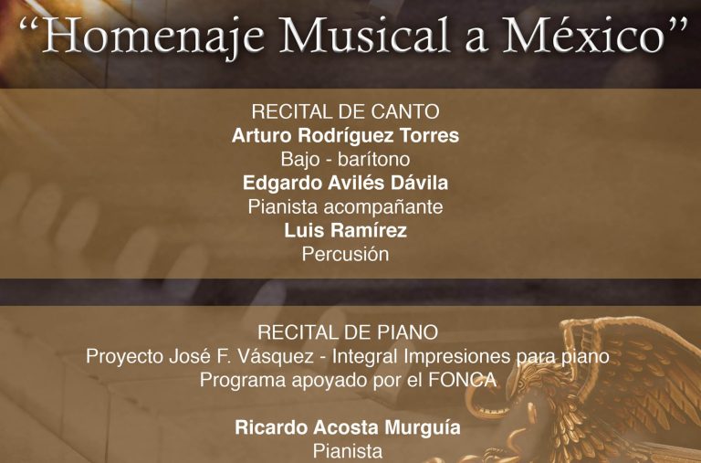 Invita UA de C al recital “Homenaje Musical a México» este 5 de octubre