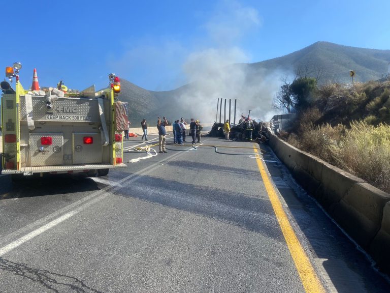 Trailero ve a su hijo morir calcinado en «Los Chorros»