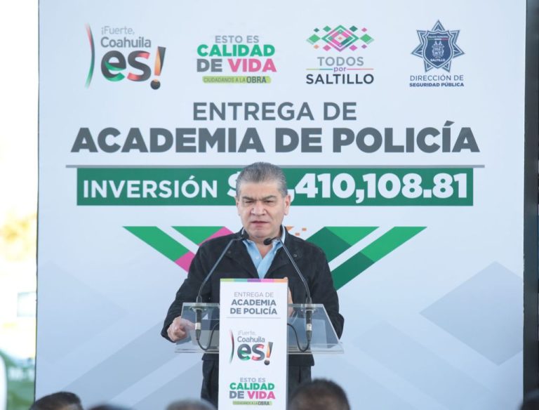 Inauguran la Academia de la Policía Municipal de Saltillo