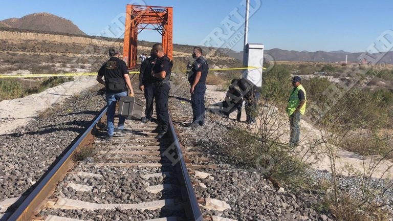 Aparece hombre muerto sobre las vías del tren