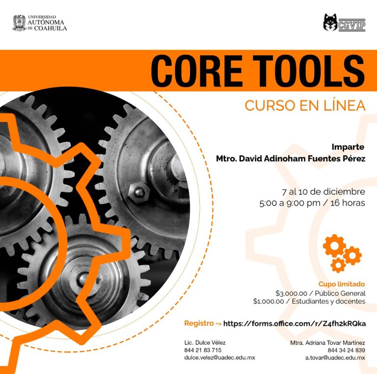 Capacítate con el curso en línea “CORE TOOLS”