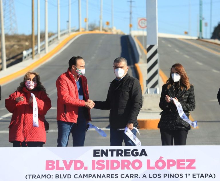 Entregan Miguel Riquelme y Manolo Jiménez obras por 200 mdp en Saltillo