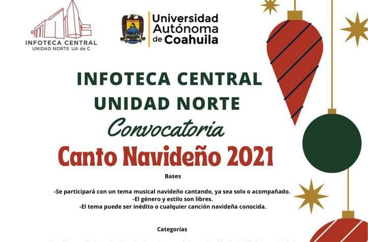 Participa en la convocatoria “Canto Navideño 2021” de la Infoteca Central Unidad Norte