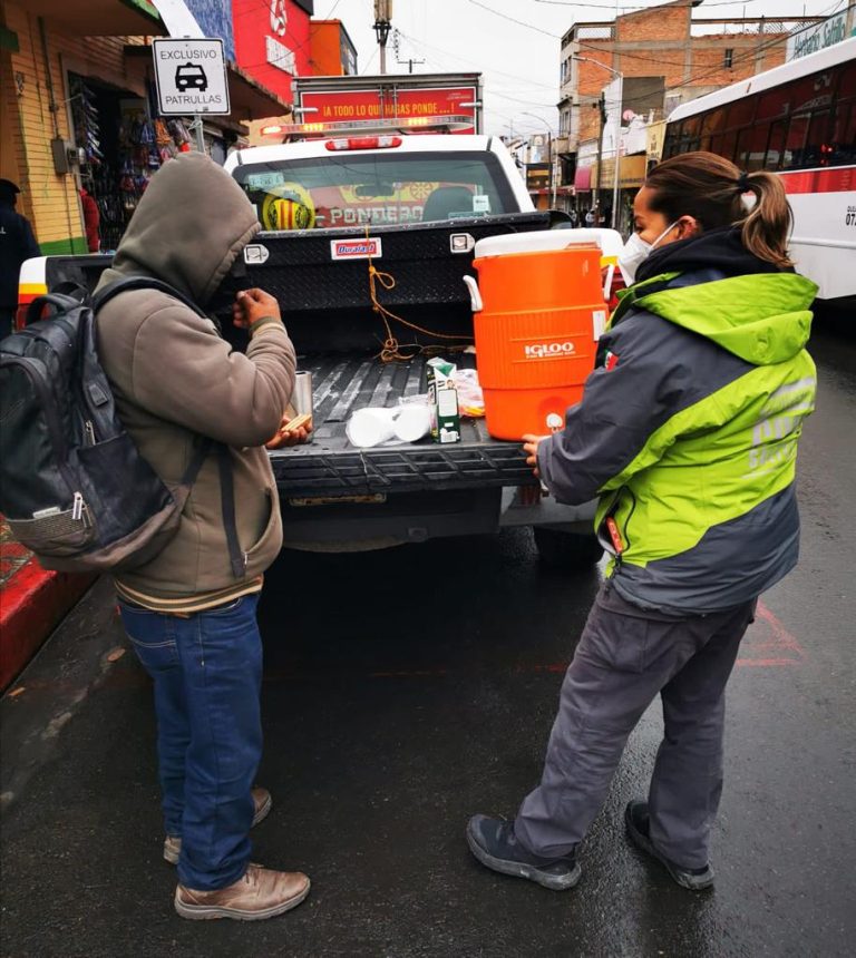 Detecta Municipio personas en situación vulnerable y las resguarda del frío