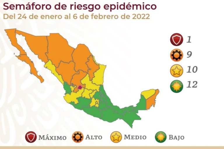 Pone Salud Federal a Coahuila en semáforo naranja