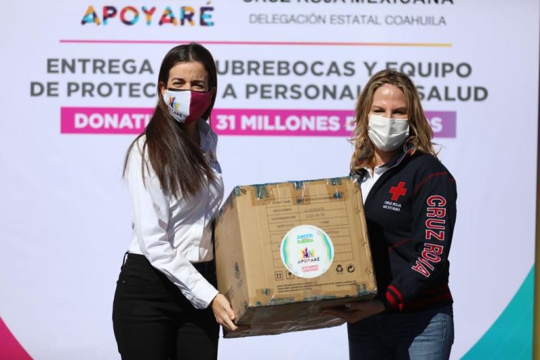 Apoyaré dona 31 mdp en equipo de protección médica a la Cruz Roja Coahuila