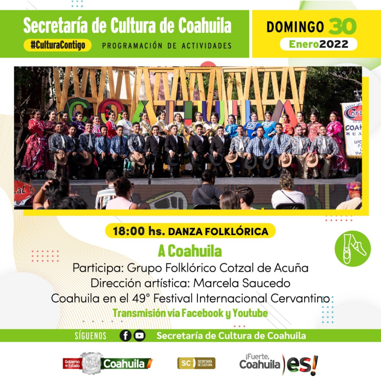 Cultura Coahuila continúa intensa programación en línea