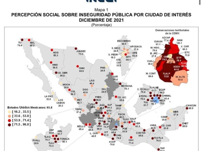 Saltillo y Piedras Negras en el top ten de las ciudades más seguras del país