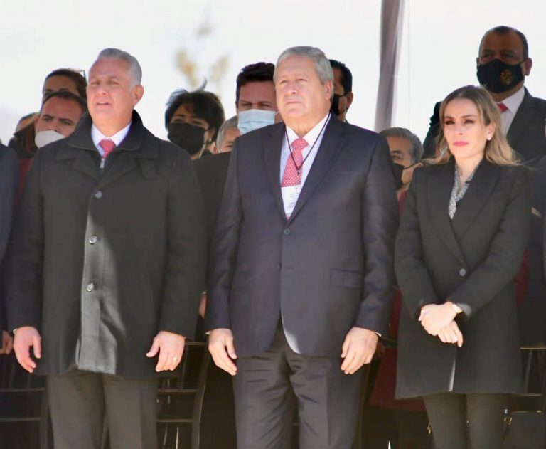 Alcalde de Saltillo presente en Conmemoración del 109 Aniversario junto a Presidente y Gobernador en Ex Hacienda Plan de Guadalupe