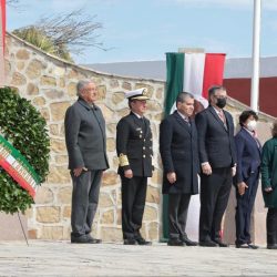 Encabezan AMLO y MARS ceremonia por el aniversario del ejército mexicano, en ex hacienda de Guadalupe8