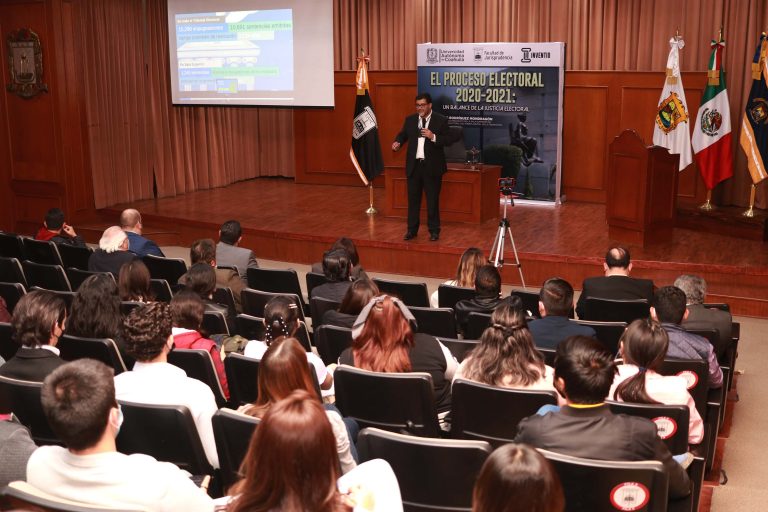 Imparten la conferencia “El Proceso Electoral 2020-2021: Un Balance de la Justicia Electoral” en la Facultad de Jurisprudencia