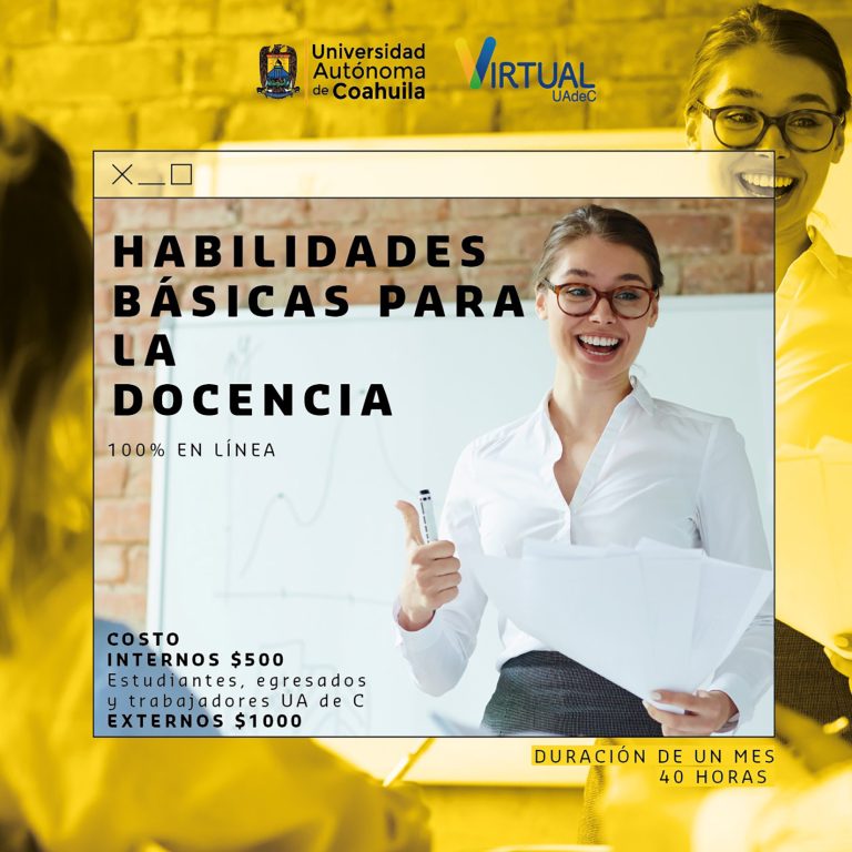 Inscríbete al curso en línea «Habilidades Básicas para la Docencia»