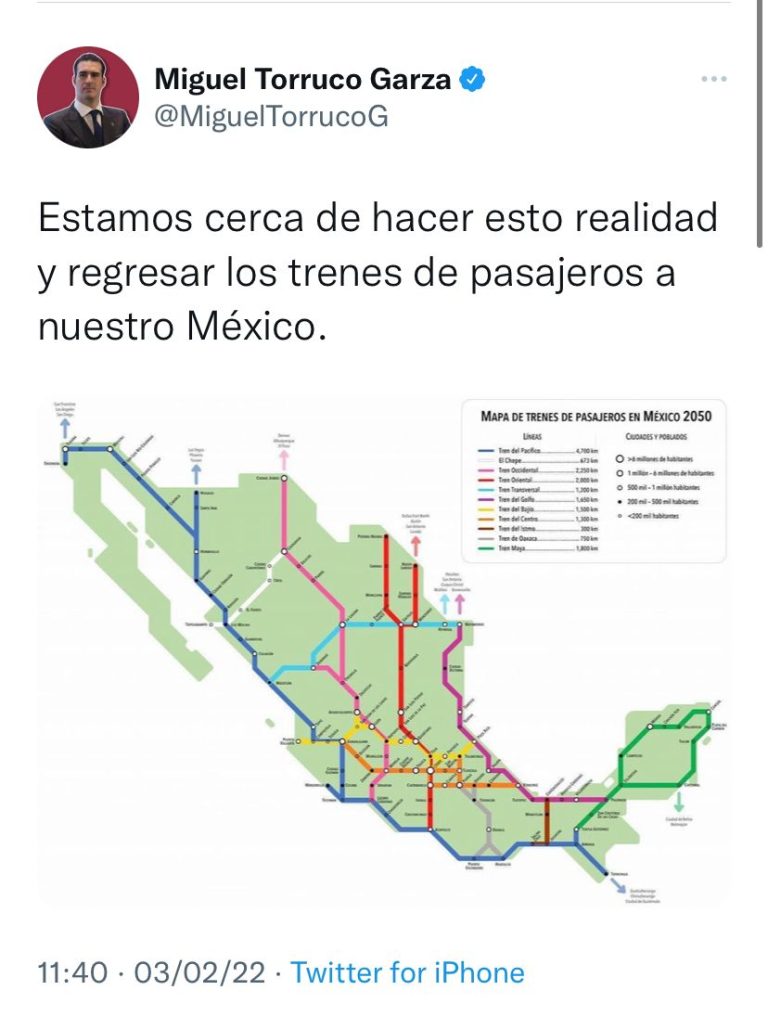 Planean regreso del tren de pasajeros a Saltillo… ¡para el 2050!