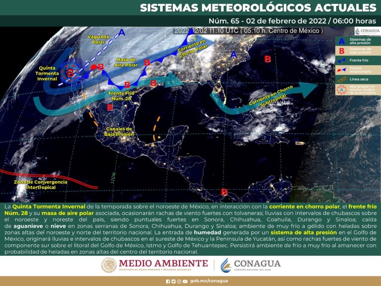 Quinta Tormenta Invernal provocará descenso de temperatura, viento fuerte y lluvias en Coahuila