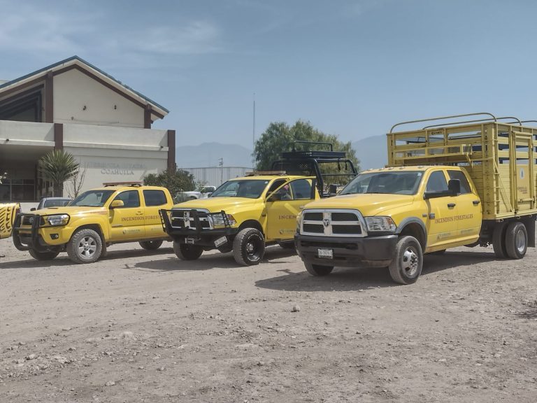 Ahora sí están listos vehículos de Conafor para combatir incendios 