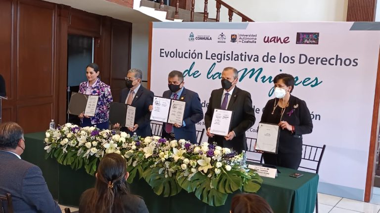 Firman convenio para identificar retos en materia de equidad de género en leyes de Coahuila