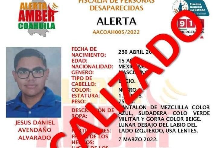 Localizan en Guerrero a adolescente saltillense desaparecido