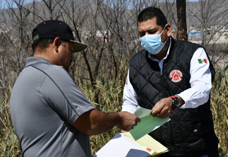 Protección Civil Ramos Arizpe comienza a notificar a familias que habitan en margen de arroyos 