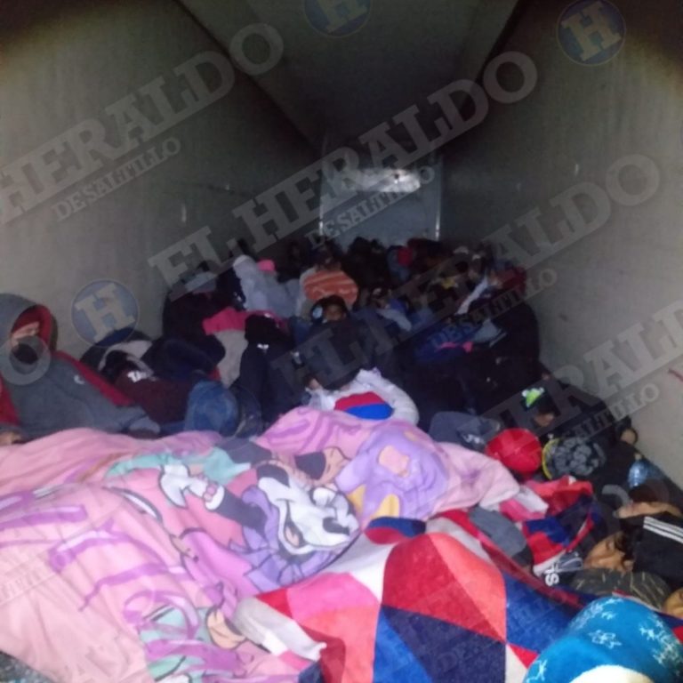 Aseguran a 99 migrantes en Saltillo